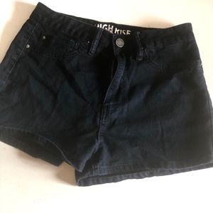 High waisted blue indigo ymi shorts